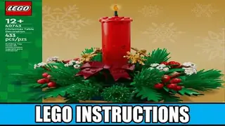 LEGO Seasonal 40743 Christmas Table Decoration building instructions