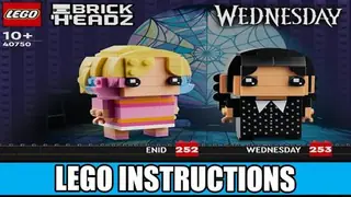 LEGO BrickHeadz 40750 Wednesday & Enid building instructions
