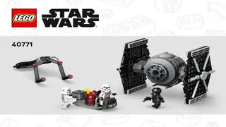 LEGO Star Wars 40771 TIE Fighter with Imperial Hangar Rack building instructions
