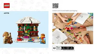 LEGO Promotional 40778 Winter Gazebo building instructions