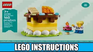 LEGO Seasonal 40780 Birthday Cake building instructions