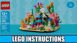 LEGO Promotional 40783 Coral Reef Diorama building instructions