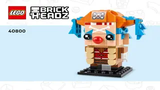 LEGO BrickHeadz 40800 Buggy the Clown Figure building instructions