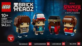LEGO BrickHeadz 40801 Mike, Dustin, Lucas and Will Figures building instructions