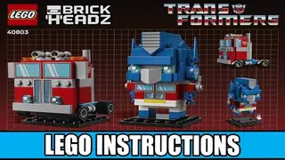 LEGO BrickHeadz 40803 Optimus Prime Robot & Vehicle building instructions