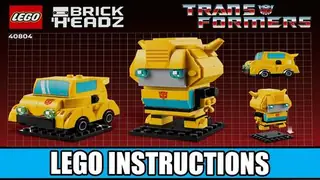 LEGO BrickHeadz 40804 Bumblebee Robot & Vehicle building instructions