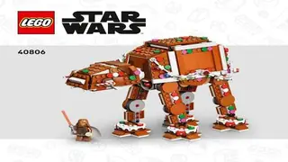 LEGO Star Wars 40806 Gingerbread AT-AT Walker building instructions