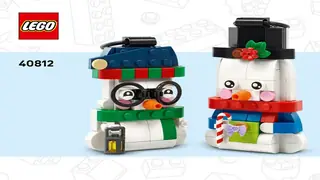 LEGO Seasonal 40812 Snowman Ornaments building instructions
