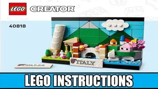 LEGO Creator 40818 Italy Postcard building instructions