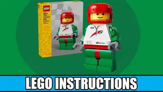 LEGO Miscellaneous 40819 Up-Scaled Racing Driver Minifigure building instructions