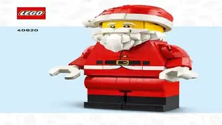 LEGO Seasonal 40820 Up-Scaled Santa Minifigure building instructions