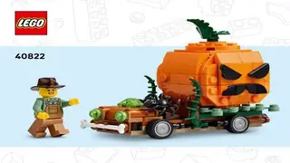 LEGO Seasonal 40822 Jack-O'-Lantern Pickup Truck building instructions