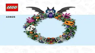 LEGO Seasonal 40825 Halloween Wreath building instructions