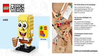 LEGO BrickHeadz 40858 SpongeBob SquarePants Figure building instructions