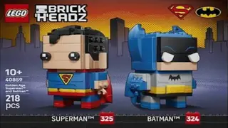 LEGO BrickHeadz 40859 Golden Age Superman and Batman building instructions
