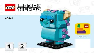 LEGO BrickHeadz 40861 Sulley, Mike and Boo Figures building instructions
