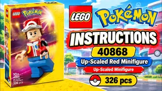 LEGO Pokémon 40868 Up-Scaled Red Minifigure building instructions