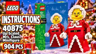 LEGO Seasonal 40875 Up-Scaled Mrs. Claus Minifigure building instructions