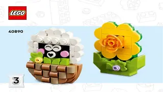 LEGO Seasonal 40890 Easter Decorations building instructions
