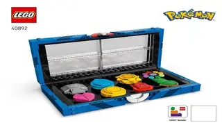LEGO Pokémon 40892 Kanto Region Badge Collection building instructions