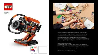 LEGO Technic 40894 Koenigsegg Sadair's Spear Steering Wheel building instructions