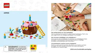 LEGO Seasonal 40905 Birthday Cupcake building instructions