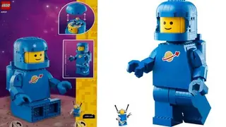 LEGO Miscellaneous 40921 Up-Scaled Blue Astronaut Minifigure building instructions