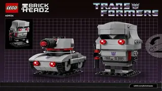 LEGO BrickHeadz 40924 Megatron Robot & Vehicle building instructions