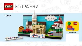 LEGO Creator 40954 Germany Postcard building instructions