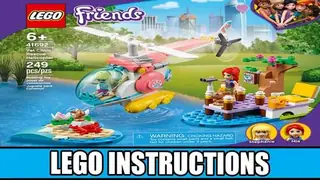 LEGO Friends 41692 Vet Clinic Rescue Helicopter building instructions