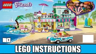 LEGO Friends 41693 Surfer Beachfront building instructions