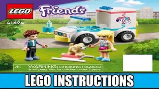LEGO Friends 41694 Pet Clinic Ambulance building instructions