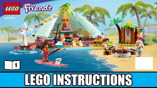 LEGO Friends 41700 Beach Glamping building instructions