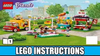 LEGO Friends 41701 Street Food Market building instructions