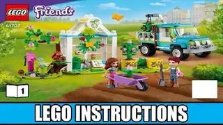 LEGO Friends 41707 Tree-Planting Vehicle building instructions