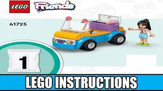 LEGO Friends 41725 Beach Buggy Fun building instructions