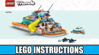 LEGO Friends 41734 Sea Rescue Boat building instructions