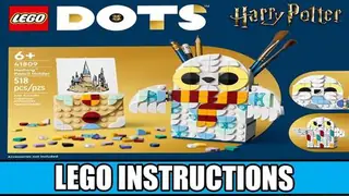 LEGO Dots 41809 Hedwig Pencil Holder building instructions