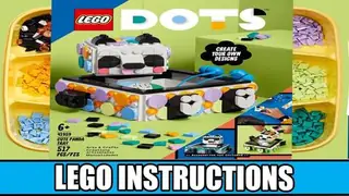 LEGO Dots 41959 Cute Panda Tray building instructions