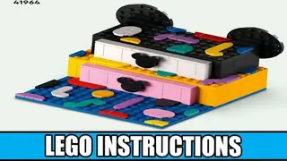 LEGO Dots 41964 Mickey Mouse & Minnie Mouse Back-to-School Project Box building instructions