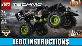 LEGO Technic 42118 Monster Jam Grave Digger building instructions