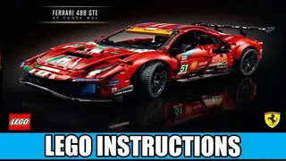 LEGO Technic 42125 Ferrari 488 GTE 'AF Corse #51' building instructions