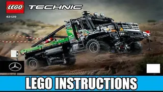 LEGO Technic 42129 4x4 Mercedes-Benz Zetros Trial Truck building instructions