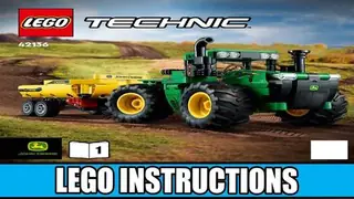 LEGO Technic 42136 John Deere 9620R 4WD Tractor building instructions