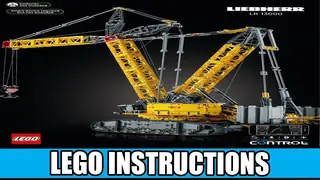 LEGO Technic 42146 Liebherr Crawler Crane LR 13000 building instructions