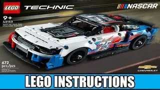 LEGO Technic 42153 NASCAR Next Gen Chevrolet Camaro ZL1 building instructions