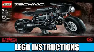 LEGO Technic 42155 The Batman - Batcycle building instructions