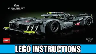 LEGO Technic 42156 PEUGEOT 9X8 24H Le Mans Hybrid Hypercar building instructions