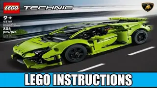 LEGO Technic 42161 Lamborghini Huracán Tecnica building instructions