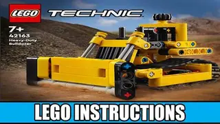 LEGO Technic 42163 Heavy-Duty Bulldozer building instructions